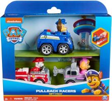 Paw Patrol Οχήματα Pull Back 3Τμχ (6070440)
