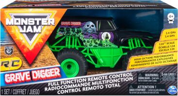 Monster Jam Τηλεκατευθυνόμενο Grave Digger 1:24 (6044955)