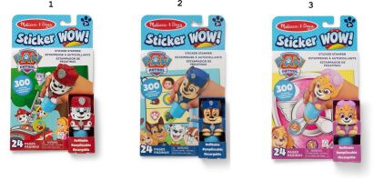 Melissa & Doug Αυτοκόλλητα Wow!-Paw Patrol-3 Σχέδια (6077286)