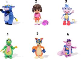 Dora Μονές Φιγούρες-6 Σχέδια (6071556)