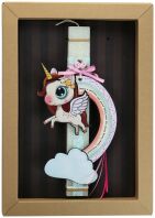 Λαμπάδα Μονόκερος Rainbow Φτερά (LA23018C)