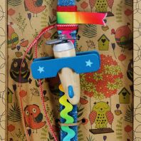 Λαμπάδα Αεροπλάνο Ξύλινο Πετρόλ (LA23028B)