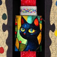 Λαμπάδα Μαγνητάκι Pet Γάτα Πρόσωπο (LA26031C)