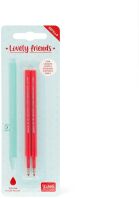 Legami Refills Gel Pen Lovely Friends-Lovely Friends Refill Set-Red (REFCPP0003)
