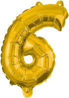 Foil Μπαλόνια Χρυσά No6 85cm (91190)