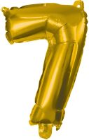 Foil Μπαλόνια Χρυσά No7 85cm (91191)