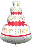 Μπαλόνι Foil Happy Birthday Cake 96cm (92446)