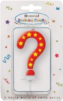 Κεριά Γενεθλίων Με Αστέρια Ερωτηματικό (92629)