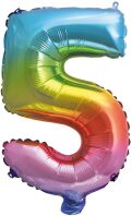 Foil Μπαλόνια Πολύχρωμα Μεταλλικά No5 10cm (92728)