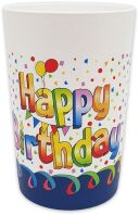 Happy Birhtday Ποτήρια Πολλαπλών Χρήσεων 230ml 2Τμχ (92875)