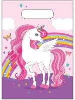 Τσάντες Δώρων Unicorn Rainbow Colors 6τμχ (93886)