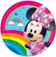 Πιάτα Μεγάλα Minnie Rainbow Makes Me Smile 23cm 8Τμχ (97238)