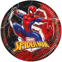 Πιάτα Μεγάλα Spiderman World Of Web 23cm 8Τμχ (97313)