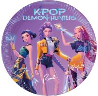 Πιάτα Μεγάλα K-Pop Demon Hunters 23cm 8Τμχ (98638)