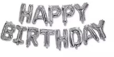 Μπαλόνι Foil Happy Birthday Silver (93791)