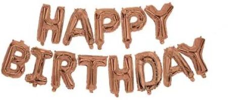 Μπαλόνι Foil Happy Birthday Rose Gold (93792)