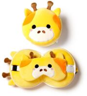 Puckator Relaxeazzz Μαξιλάρι Ταξιδιού & Μάσκα Ύπνου Καμηλοπάρδαλη (CUSH252)