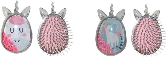 Puckator Βούρτσα Μαλλιών Μονόκερος-2 Σχέδια (BRU33)