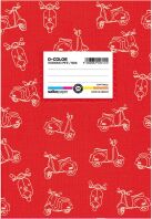 Salko Τετράδιο D-Color Κόκκινο Ριγέ 17X25 50 Φύλλων (2741)