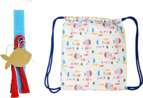 Λαμπάδα Με Σακίδιο Πλάτης Ψαράκι (ΠΛ069)