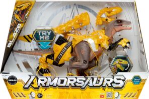 Armorsaurs Armor Up Dinosaur-Yellow Raptor (552284EUC)
