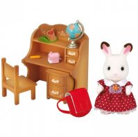 Sylvanian Families Chocolate Rabbit Αδερφή & Σετ Γραφείου (5016)