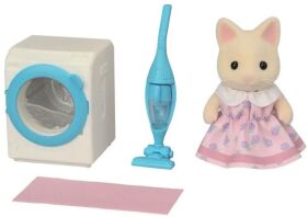 Sylvanian Families Floral Cat's Wash & Clean Set (5775)