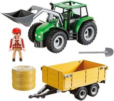 Playmobil Τρακτέρ Με Ρυμουλκόμενη Καρότσα (9317)