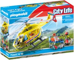Playmobil Ελικόπτερο Πρώτων Βοηθειών (71203)