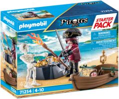 Playmobil Starter Pack Πειρατής Με Βαρκούλα Και Θησαυρό (71254)