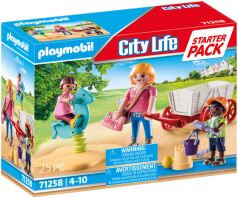 Playmobil Starter Pack Νηπιαγωγός Με Παιδάκια Και Καροτσάκι (71258)