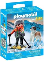 Playmobil Ορειβάτης Με Σκύλο Του Αγίου Βερνάρδου (71741)