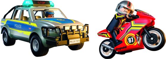 Playmobil Αστυνομικό Όχημα Pickup & Μοτοσυκλέτα (71875)
