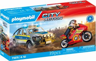 Playmobil Αστυνομικό Όχημα Pickup & Μοτοσυκλέτα (71875)