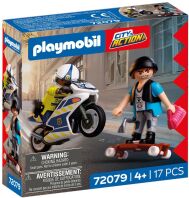 Playmobil Αστυνομική Καταδίωξη Με Μοτοσικλέτα (72079)