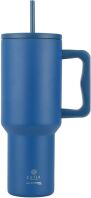 Estia Straw Tumbler XL Save The Aegean 1200ml Denim Blue (01-32234)