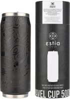 Estia Παγούρι Travel Cup Save The Aegean 500ml Noir Echo (01-22631)