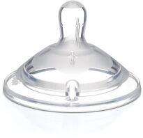 Chicco Θηλή Σιλικόνη Natural Feeling Γρήγορη Ροή 6+Μηνών 2Τμχ (B50-81047-20)