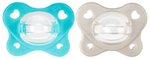 Chicco Πιπίλα Όλο Σιλικόνη PhysioForma Dual Soft Σιέλ 2-6 Μηνών 2Τμχ (C60-73087-61)