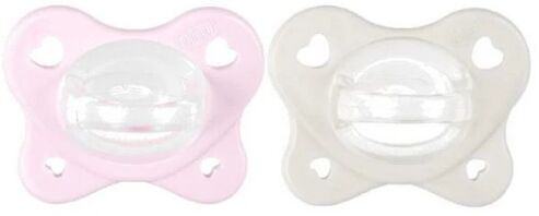 Chicco Πιπίλα Όλο Σιλικόνη PhysioForma Dual Soft Ροζ 2-6 Μηνών 2Τμχ (C60-73088-51)