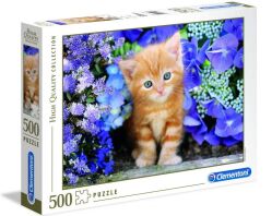 Clementoni Παζλ 500 H.Q.Γατάκι Με Γαλανά Μάτια (1220-35585)