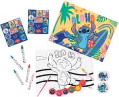Stitch Διάφανη Τσάντα Σετ Ζωγραφικής (1023-68005)