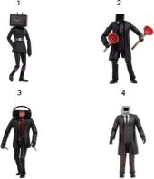 Skibidi Toilet Φιγούρα Μονή 15cm-4 Σχέδια (1013-13800)