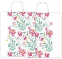 Sadoch Χάρτινη Τσάντα Ροζ Καμέλιες 26cm (SDX26012G)