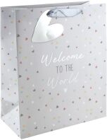 Eurowrap Χάρτινη Τσάντα Welcome To The World Large (35407-2C)