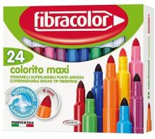 Fibracolor Μαρκαδόροι Colorito 24Τμχ (630SW024SC)