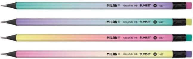 Milan Μολύβι Με Γόμα Sunset HB-4 Σχέδια-1Τμχ (325-00270)
