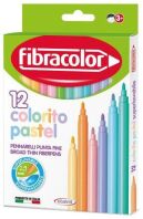 Fibracolor Μαρκαδόροι Colorito Pastel Λεπτοί 12Τμχ (539SW012SEP28)