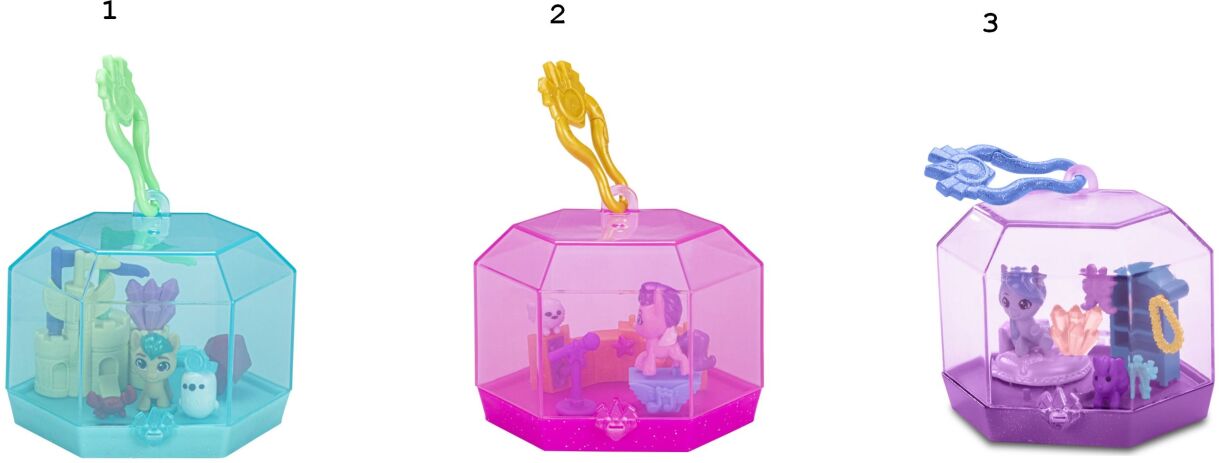 My Little Pony Mini World Magic Crystal Keychain-3 Σχέδια (F3872) (1)