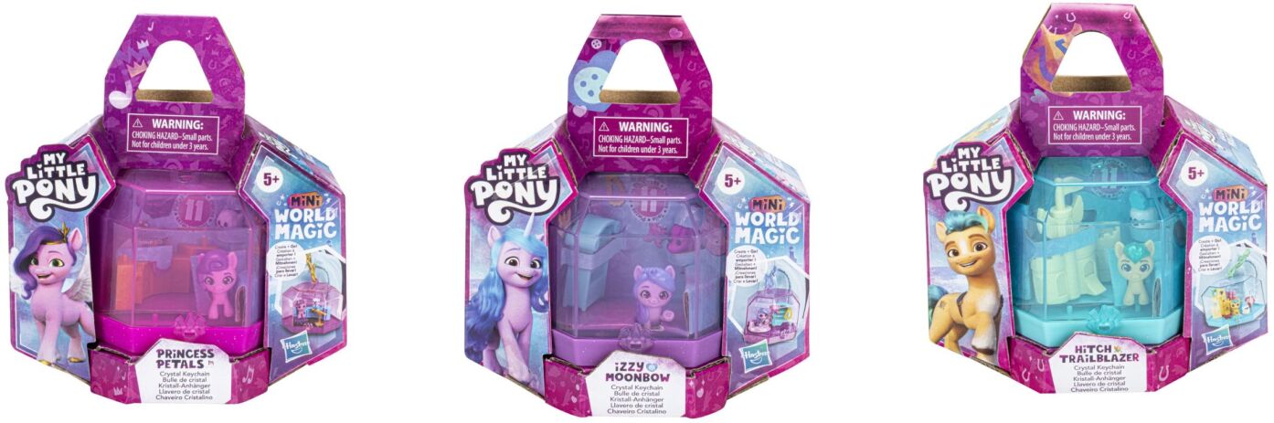 My Little Pony Mini World Magic Crystal Keychain-3 Σχέδια (F3872) (2)